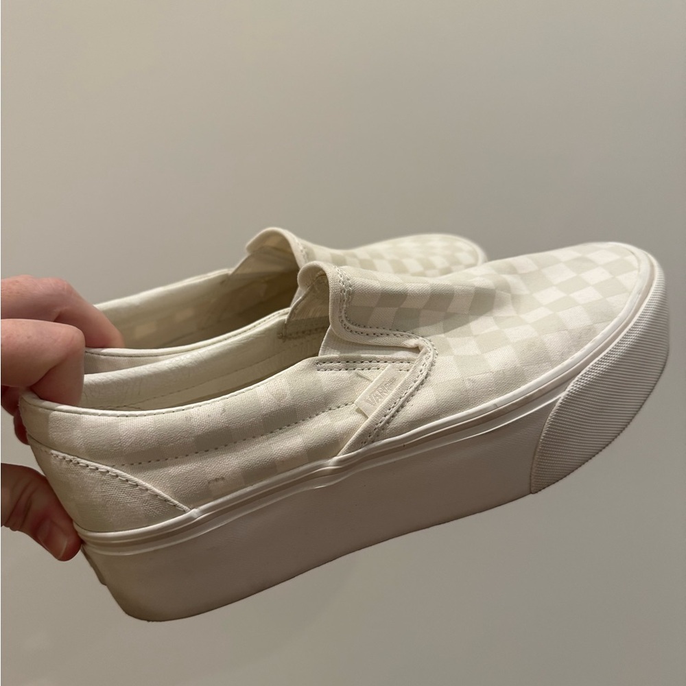 Vans classic Slip-On Stackform Sneaker Marshmallow Women’s 10